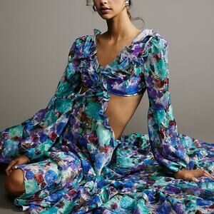 PatBo Blossom Cut Out Maxi Dress